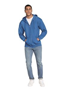 FELPA UOMO CON CAPPUCCIO FULL ZIP
